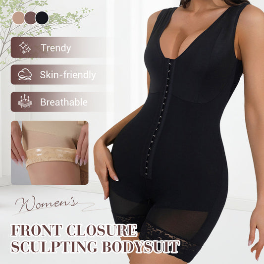 Body de damă cu închidere frontală și efect modelator